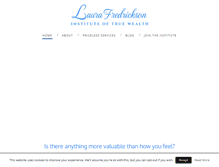 Tablet Screenshot of laurafredrickson.com
